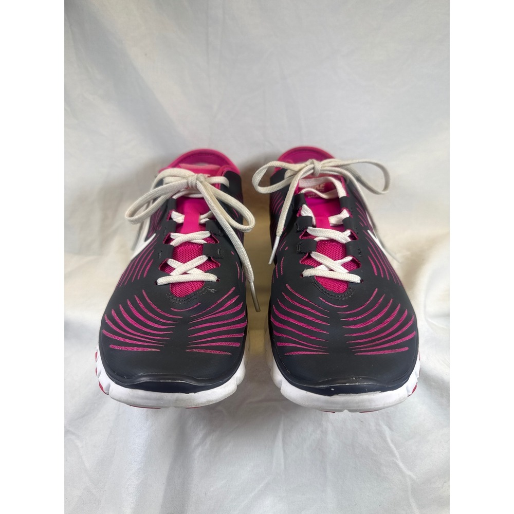 Nike Free 3.0 V4 Womens Running Shoes Black Pink Athletic Sneakers 511493-016